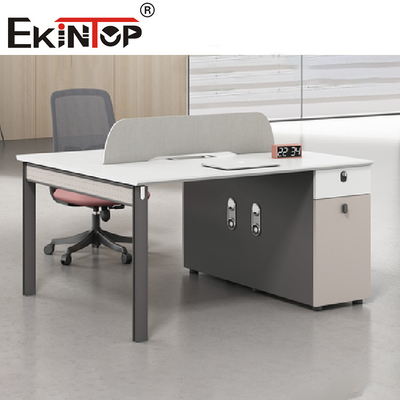 Meja Staf Modular Workstation Kantor yang Dapat Diperpanjang Mengatur Perabot Kantor Ruang Kerja Terbuka