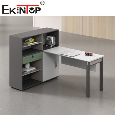 Bilik yang Dapat Dibongkar Partisi Workstation Kantor Menulis Meja Komputer Untuk 2-8 Orang