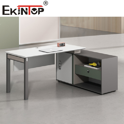 Bilik yang Dapat Dibongkar Partisi Workstation Kantor Menulis Meja Komputer Untuk 2-8 Orang