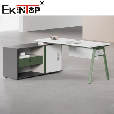 Perabot Komersial Workstation Kantor Staf Tinggi Meja Persegi Panjang Yang Dapat Disesuaikan