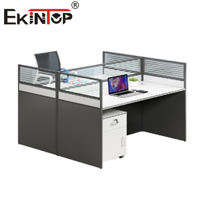 Meja Workstation Modular yang Dikombinasikan Secara Bebas Furnitur Partisi Kantor Modern