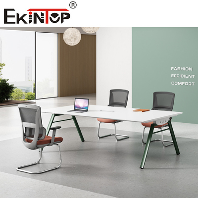 Meja Konferensi Baja Kayu Kustom Bergulir Untuk Perabot Kantor
