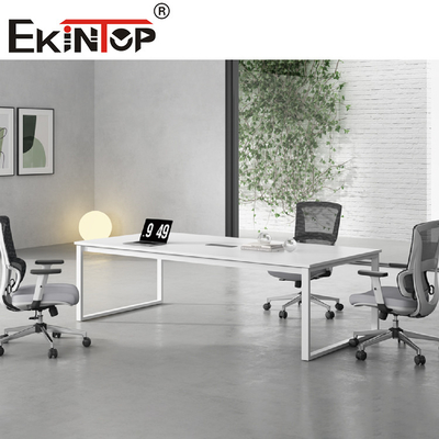 4 6 8 Orang Meja Ruang Rapat Meja Kantor Furniture Warna Putih