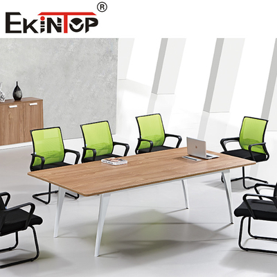4 Kaki Meja Konferensi Modular Tempat Duduk 6 8 10 Orang Untuk Ruang Rapat