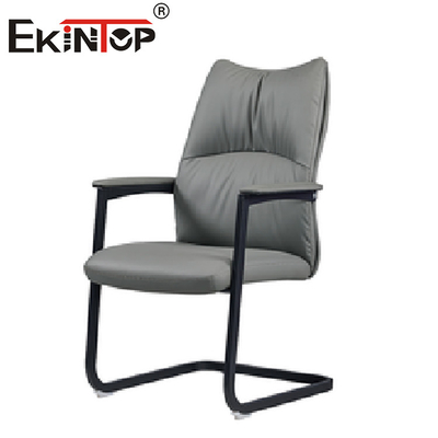 Kursi Eksekutif Kursi Kulit Kuning Ergonomis Indoor Lounge