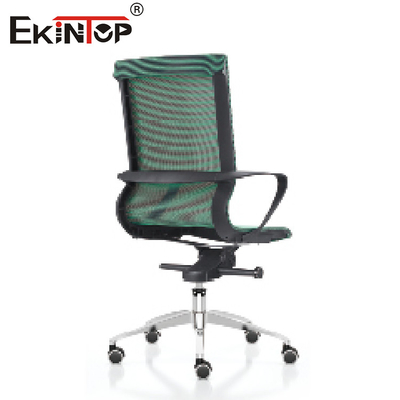 Kursi Putar Kain Jala Kantor Ergonomis Hijau Untuk Meja Komputer