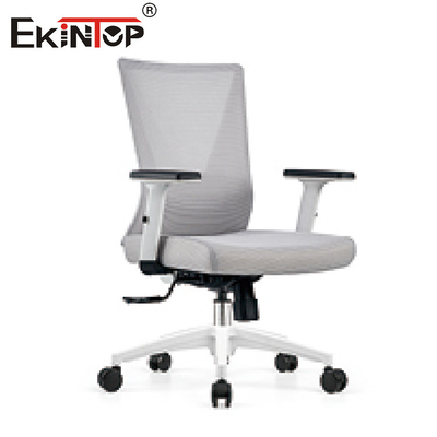 Kursi Meja Kantor Jala Ergonomis Biru Dengan Lengan yang Dapat Disesuaikan