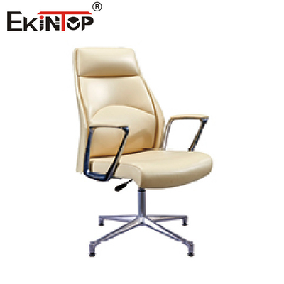 Kursi Kulit Kantor Eksekutif Ergonomis Putar Tinggi Nyaman