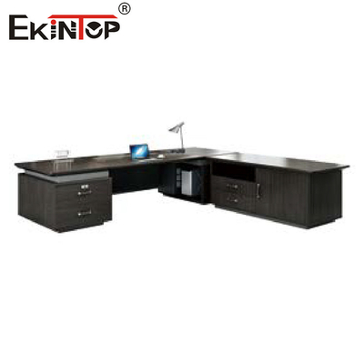 Meja Kantor Eksekutif Furnitur Komersial Modern Dengan Ruang Penyimpanan