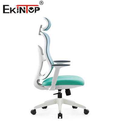 Kursi Jala Kantor Ergonomis Punggung Tinggi Hijau Putar Tinggi Dapat Disesuaikan