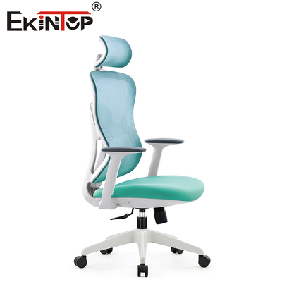 Kursi Jala Kantor Ergonomis Punggung Tinggi Hijau Putar Tinggi Dapat Disesuaikan