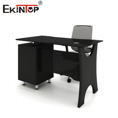Ukuran Tengah Kaca Atas Meja Kayu Meja Kantor Bentuk I