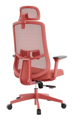 Kursi kantor dengan punggung tinggi dengan dukungan lumbar