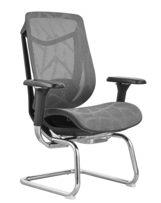 Kursi kantor dengan punggung tinggi dengan dukungan lumbar