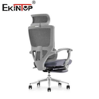 Anti-Lapuran Mesh Kantor Kursi Flip - Up Armrest Nylon Back