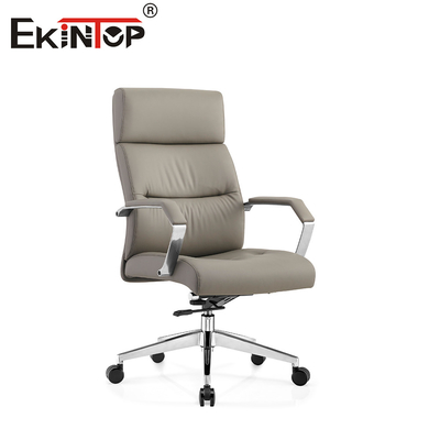Premium kerajinan kulit yang indah kursi kantor adjustable kursi