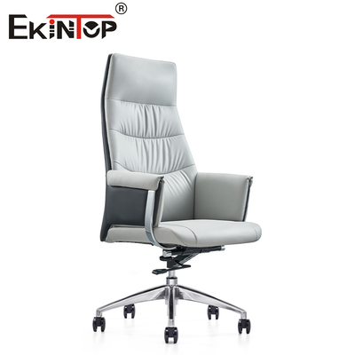 Kursi Kantor Ergonomis Kulit Putih Modern Gaya Lancang dan Kenyamanan Luar Biasa
