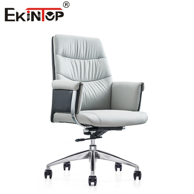 Kursi Kantor Ergonomis Kulit Putih Modern Gaya Lancang dan Kenyamanan Luar Biasa