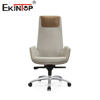 Gaya Desain Modern Kursi Makan Kulit PU Modern dengan Kaki Logam