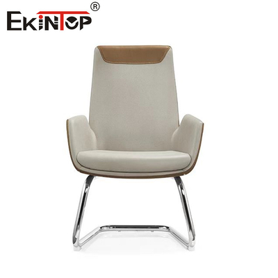 Gaya Desain Modern Kursi Makan Kulit PU Modern dengan Kaki Logam