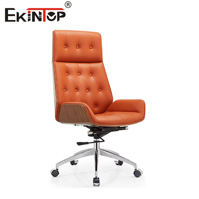 Kursi Bangku Kulit Ramping Desain Modern Dukungan Luar Biasa