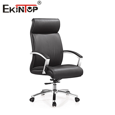 Kursi Makan Kulit Hitam Rafinasi Linkage Armrest Untuk Peningkatan Pengalaman Makan