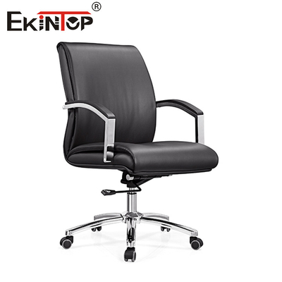 Kursi Makan Kulit Hitam Rafinasi Linkage Armrest Untuk Peningkatan Pengalaman Makan