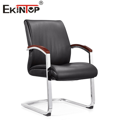 Kursi Makan Kulit Hitam Rafinasi Linkage Armrest Untuk Peningkatan Pengalaman Makan