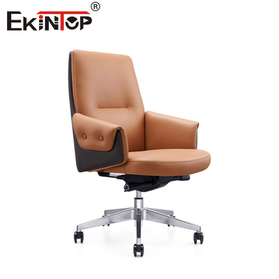 Relax In Elegance Eksekutif PU Kulit Kursi Kantor Dengan Roda PU Senyap