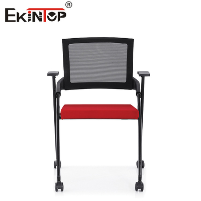 Kursi ruang latihan ergonomis dengan alas nilon dengan sandaran lengan tetap