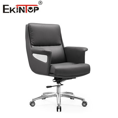 Modern Hitam Kulit Lift Kursi PU Armrest Tinggi Belakang