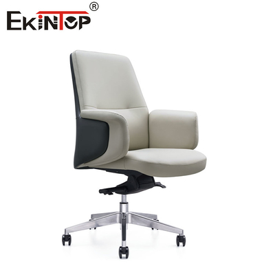 Kursi Kulit Putih Bergaya dan Ergonomis dalam Gaya Kontemporer Minimalis