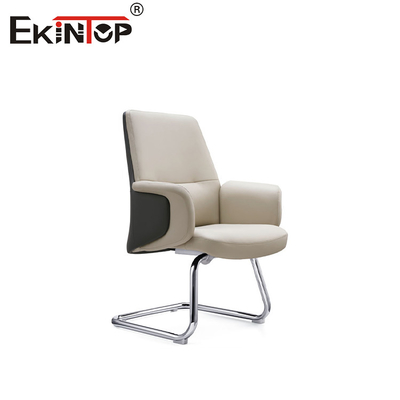 Kursi Kulit Putih Bergaya dan Ergonomis dalam Gaya Kontemporer Minimalis
