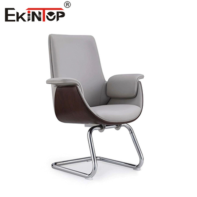 Modern Style Kulit Putih Tinggi Kursi disesuaikan untuk Ruang Kantor