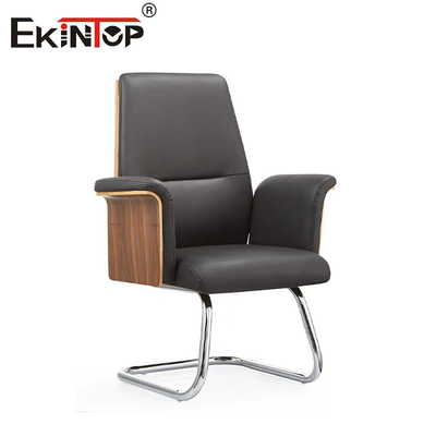Kursi Kantor Kulit Ergonomis Dengan Castor