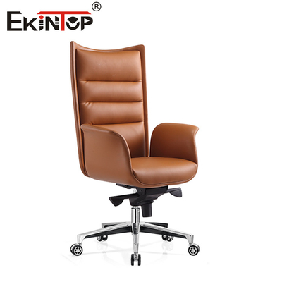 Kursi Kantor Kulit Sintetis Gaya Modern Untuk Bekerja Anti Ledakan