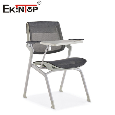 Mesh Back Stackable Meeting Training Chair With Tablet Mudah Dirakit