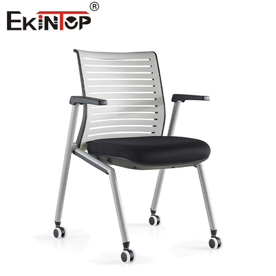 Ruang Pelatihan Kursi Mesh Backrest Dengan Tulis Tablet Armrest Dan Rotary Casters