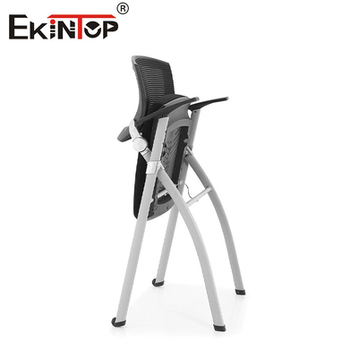 Iron Mesh Training Room Chair With Black Mesh Backrest Foam Cushion Lipat