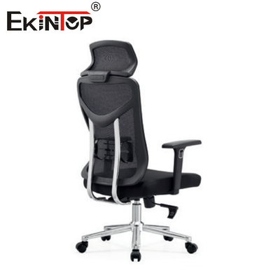 Kursi Kantor Dengan Belakang Tinggi Hitam Berkaca Ergonomis Gaya Modern