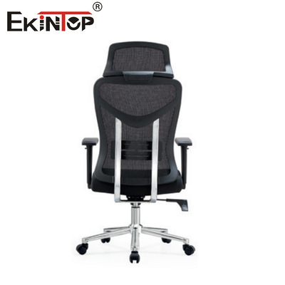 Kursi Kantor Dengan Belakang Tinggi Hitam Berkaca Ergonomis Gaya Modern