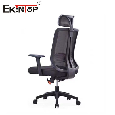 Kursi Kantor Dukungan Lumbar Tinggi Ergonomis Kain Mesh Swivel