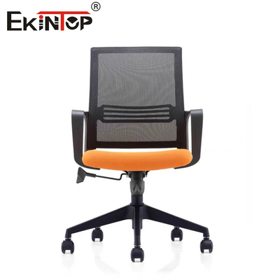 Mid Back Mesh Kantor Kursi Dengan Sponge Seat Cushion Mekanisme Sinkronisasi