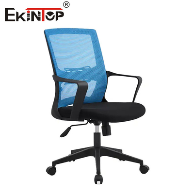 ODM Kursi Kantor Chrome Armrest Mesh Dengan Fungsi Swivel