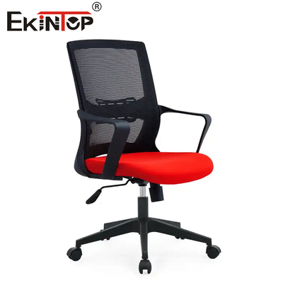 ODM Kursi Kantor Chrome Armrest Mesh Dengan Fungsi Swivel