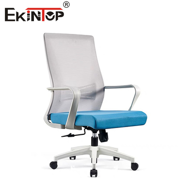 Mid Back Mesh Kantor Kursi Dengan Armrest Nylon Base Self-Massemble