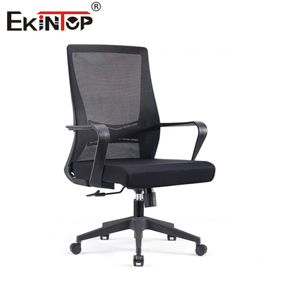 Mid Back Mesh Kantor Kursi Dengan Armrest Nylon Base Self-Massemble