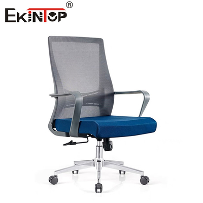 Mid Back Mesh Kantor Kursi Dengan Armrest Nylon Base Self-Massemble
