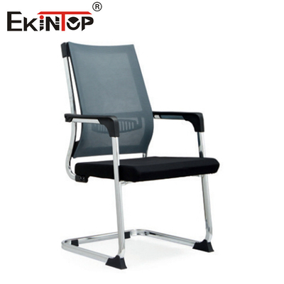 Kursi Kantor Mesh yang dapat disesuaikan dengan bahan kain dan kaki logam