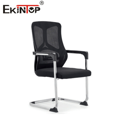 Kursi Kantor Hitam Tinggi Belakang Mesh Dengan Rotasi Ketinggian Pendongkrak Kepala yang Bisa Disesuaikan